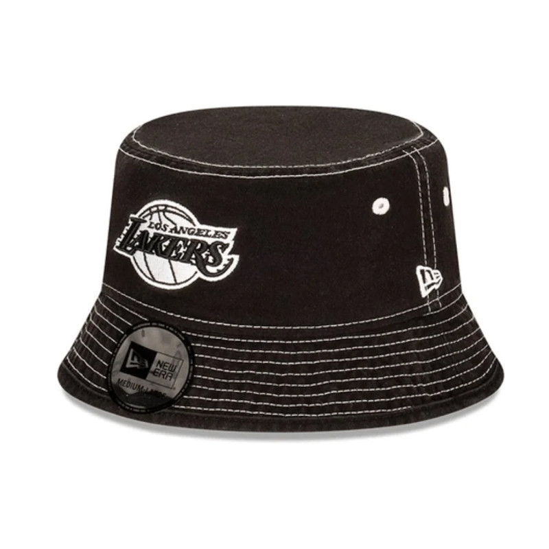 TOPI SNEAKERS NEW ERA LOS ANGELES LAKERS CONTRAST STITCH BUCKET