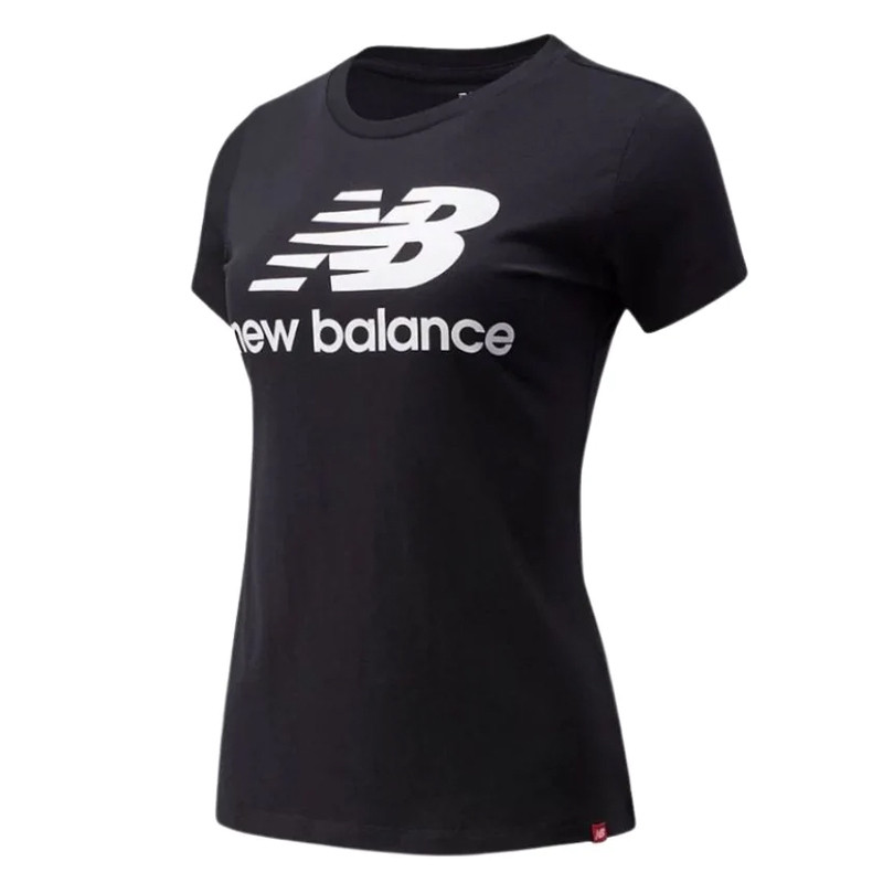 BAJU LARI NEW BALANCE Wmns Essentials Stacked Logo Tee