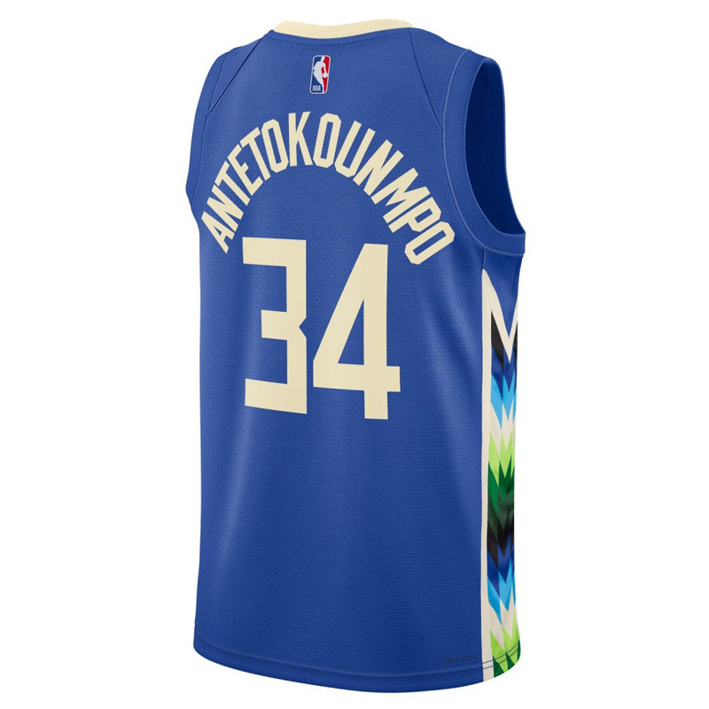 BAJU BASKET NIKE Milwaukee Bucks Giannis Antetokounmpo City Edition Swingman Jersey