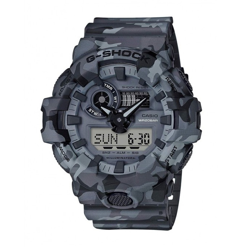 JAM TANGAN  CASIO G-Shock Woodland Camouflage Shock Resistant Resin Band