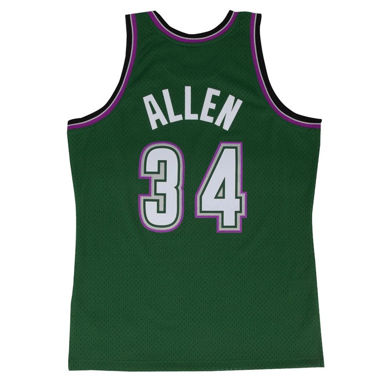 BAJU BASKET MITCHELL N NESS Milwaukee Bucks Ray Allen Swingman Jersey