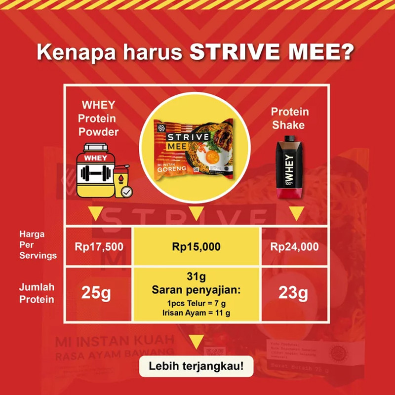 SUPLEMEN LARI STRIVE MEE - MIE KUAH RASA AYAM BAWANG (75GR)