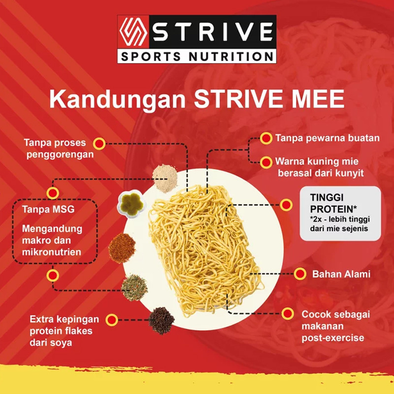 SUPLEMEN LARI STRIVE MEE - MIE KUAH RASA AYAM BAWANG (75GR)