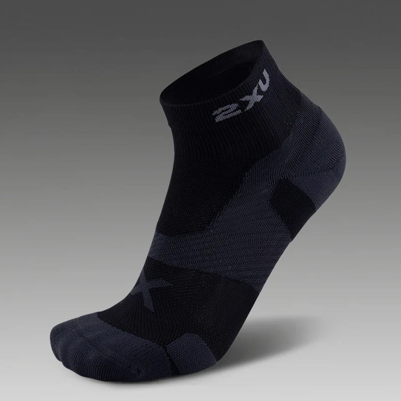 KAOS KAKI LARI 2XU Vectr Cushion Quarter Crew Compression Socks