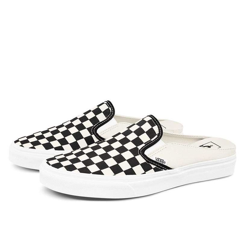 SEPATU SNEAKERS VANS SLIP-ON MULE CLASSIC CHECKERBOARD