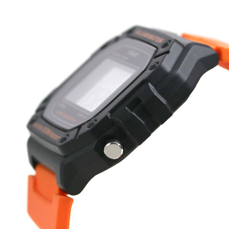 JAM TANGAN  CASIO Digital Dial Orange Resin Strap