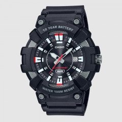 Digital Analog Dial Resin Strap black